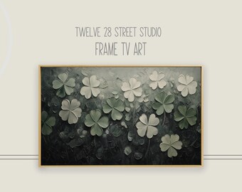 Shamrock Painting Frame TV Art: St Patricks Day Decor (Digital Download)