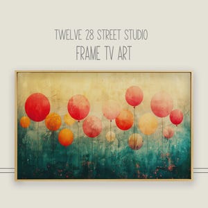 Frame tv art birthday, Happy Birthday Frame TV, Samsung frame tv art, samsung tv birthday art, Vintage birthday art for frame tv, balloons