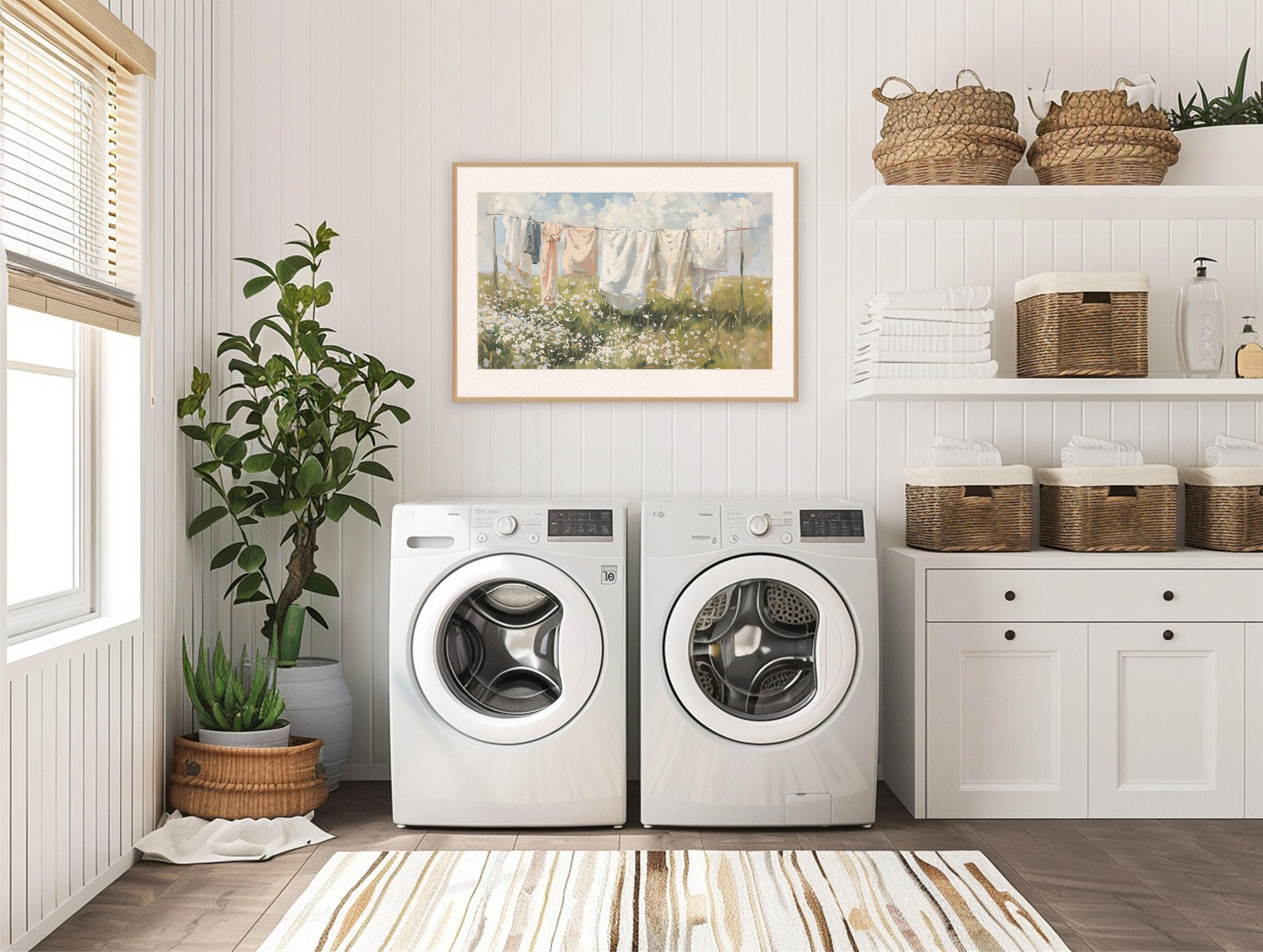 SD134 Laundry Room Art, Vintage Farmhouse Decor, Modern Farmhouse Decor ...