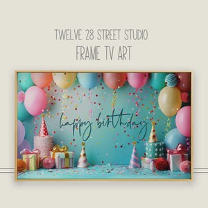 Rahmen TV Kunst, Geburtstag alles Gute zum Geburtstag Rahmen TV, Samsung Rahmen TV Kunst, Samsung TV Geburtstag Kunst, Geburtstag Kunst für Rahmen TV, Geburtstagsparty