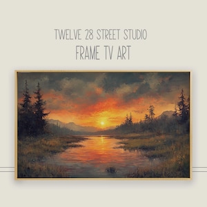 Vintage Landscape Painting style Frame TV Art, artwork for the samsung frame tv, samsung frame tv art, instant download, digital file
