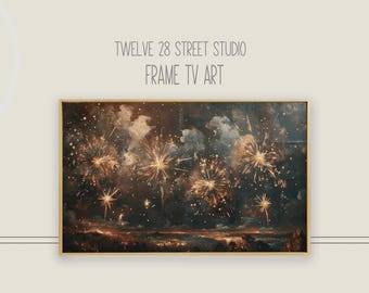 TV art, Frame TV Art, 4th of July Tv Art, tv art 4th of july, independence day art, 4th of july art, fireworks tv art, patriotic tv art