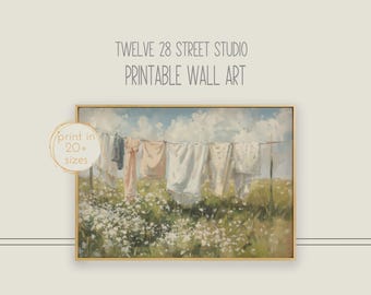 SD134 Laundry Room Art, Vintage Farmhouse Decor, Modern Farmhouse Decor, PRINTABLE, Farmhouse Laundry, Printable Art, Instant Download