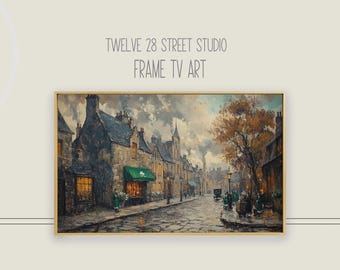 St Patricks Day Frame TV Art: Shamrock Street Scene (Digital Download)