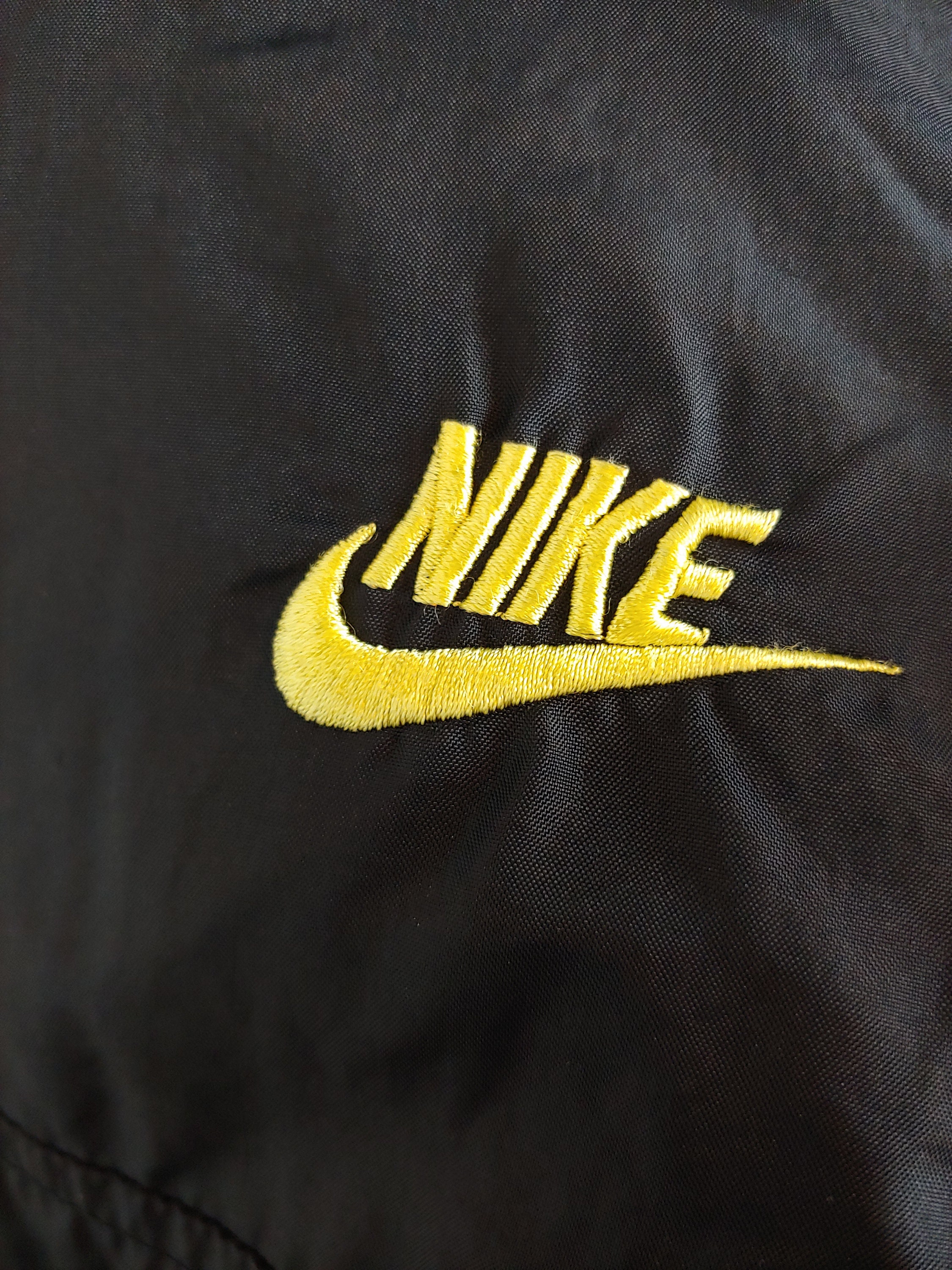 80s Nike Jacket Windbreaker Size Mens Medium Neon Yellow Black | Etsy