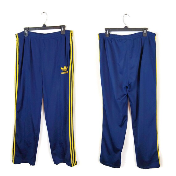 adidas yellow stripe pants