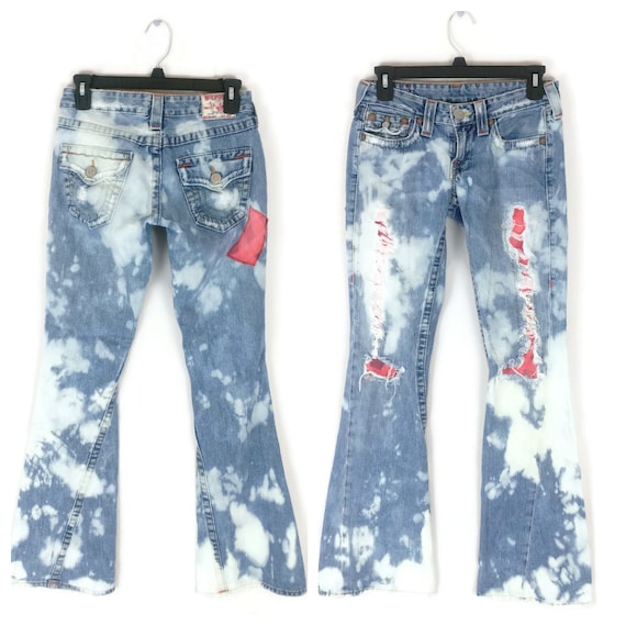 distressed true religion jeans