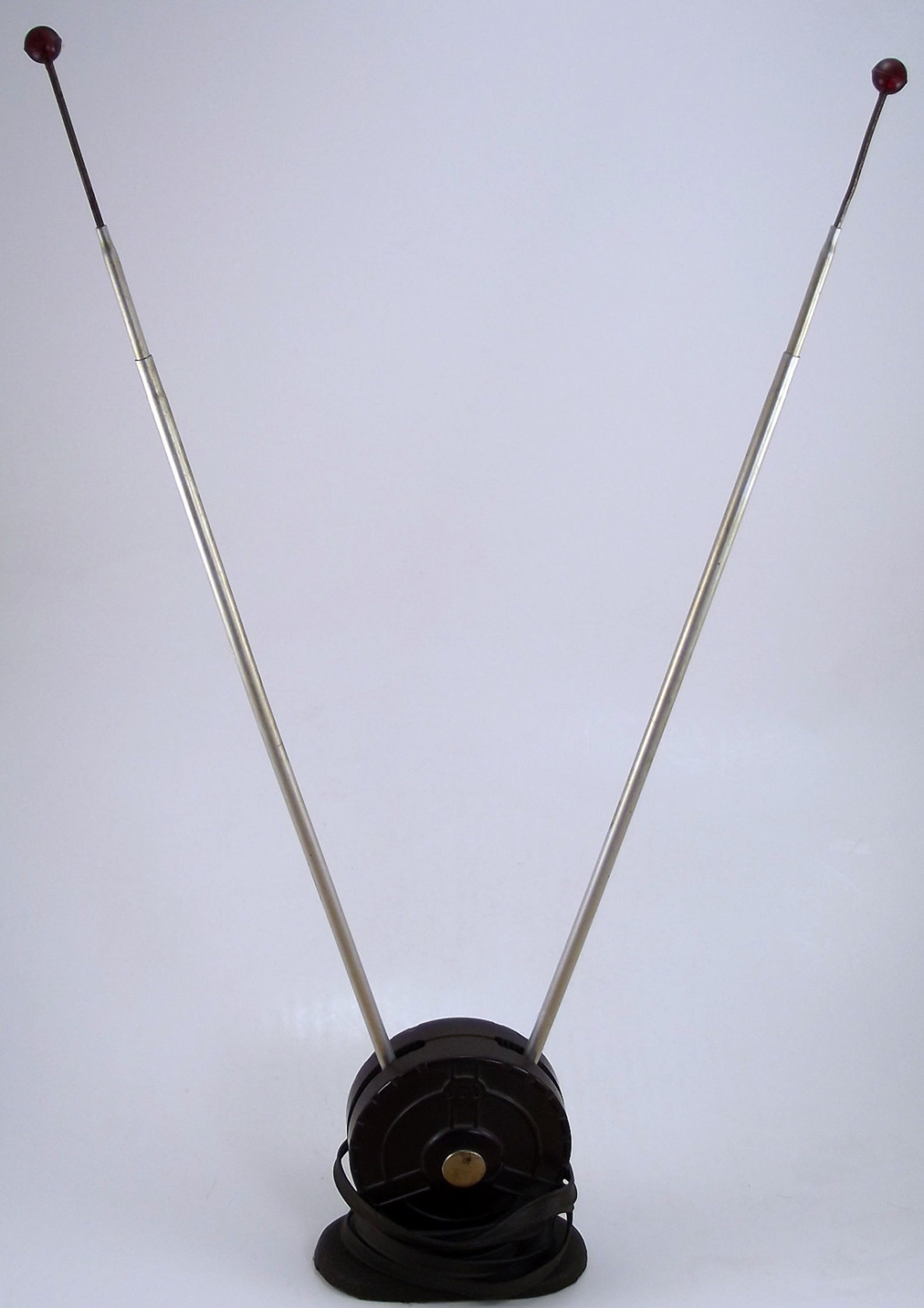 Art Deco TV Antenna Rabbit Ears JFD Vintage Mid Century Metal Etsy