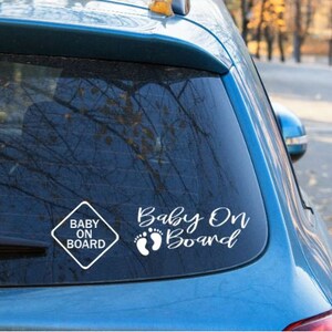 Baby on Board Car Decal | Baby Car Decal | Baby Bumper Sticker