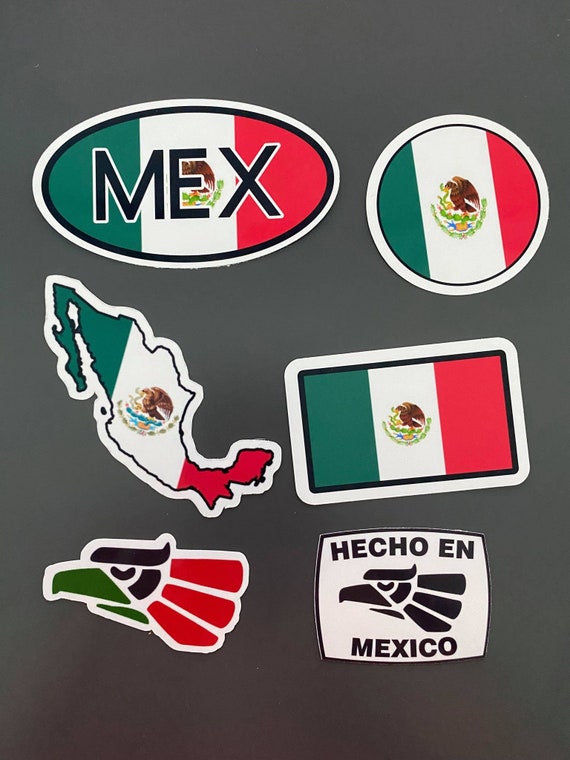 Mexico Stickers Mexican Stickers Hecho En Mexico Stickers Made in Mexico  Stickers Mexico Flag Stickers Mexican Flag Stickers 