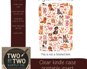 Dog mom kindle insert/ printable/ digital download