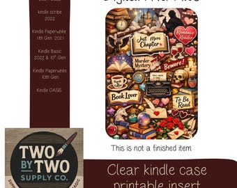Book Lover kindle insert/ digital download