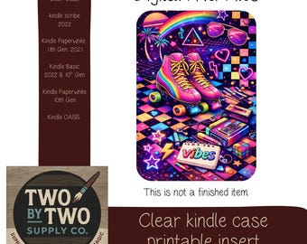 Retro vibes kindle insert/ digital download