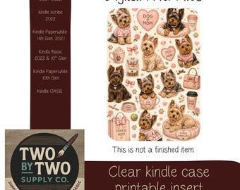 Yorkie Dog Mom insert/ printable/ digital download