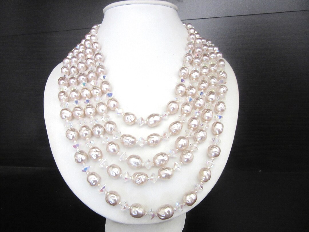 ◆VINTAGE HOLLYWOOD◆ Bubble Mix Pearl Necklace VH249ONE006M il_1080xN.1596288992_256k.jpg