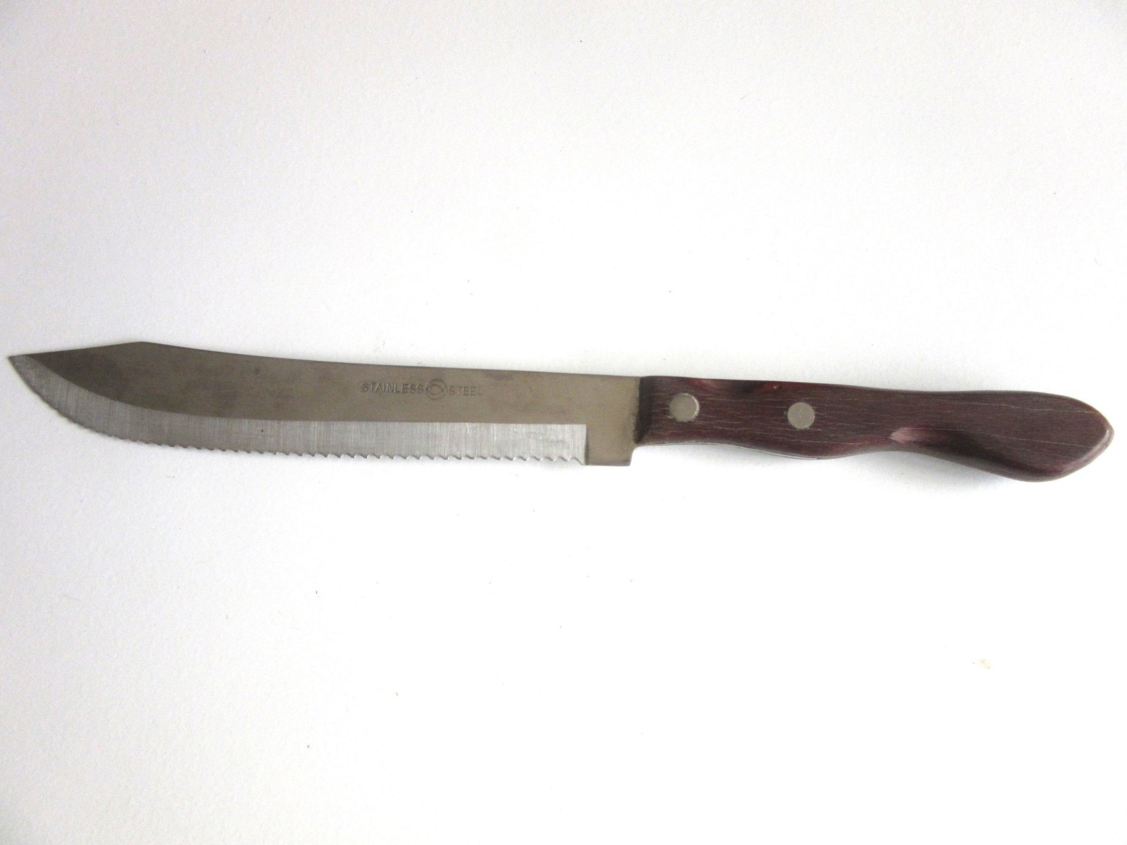 Vintage Bread Knife Made in Japan Stainless Steel Serrated Etsy
