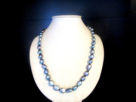 Collana Di Perle D'acqua Dolce Color Pavone Arcobaleno Da 9x10-11 - Foto 12