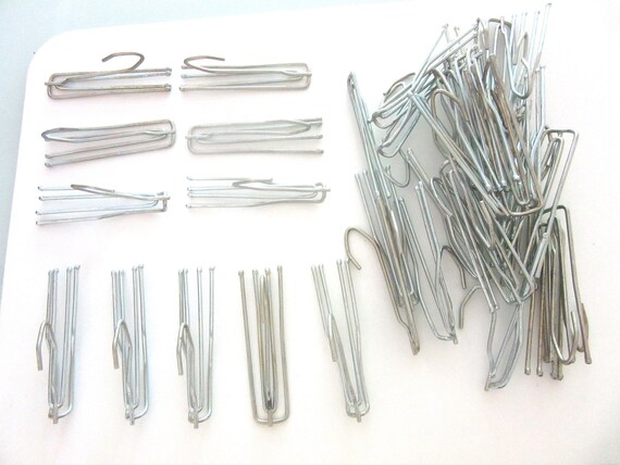 Lot Of 36 Drapery Hooks For Pleated Drapes Curtains Hardware Etsy