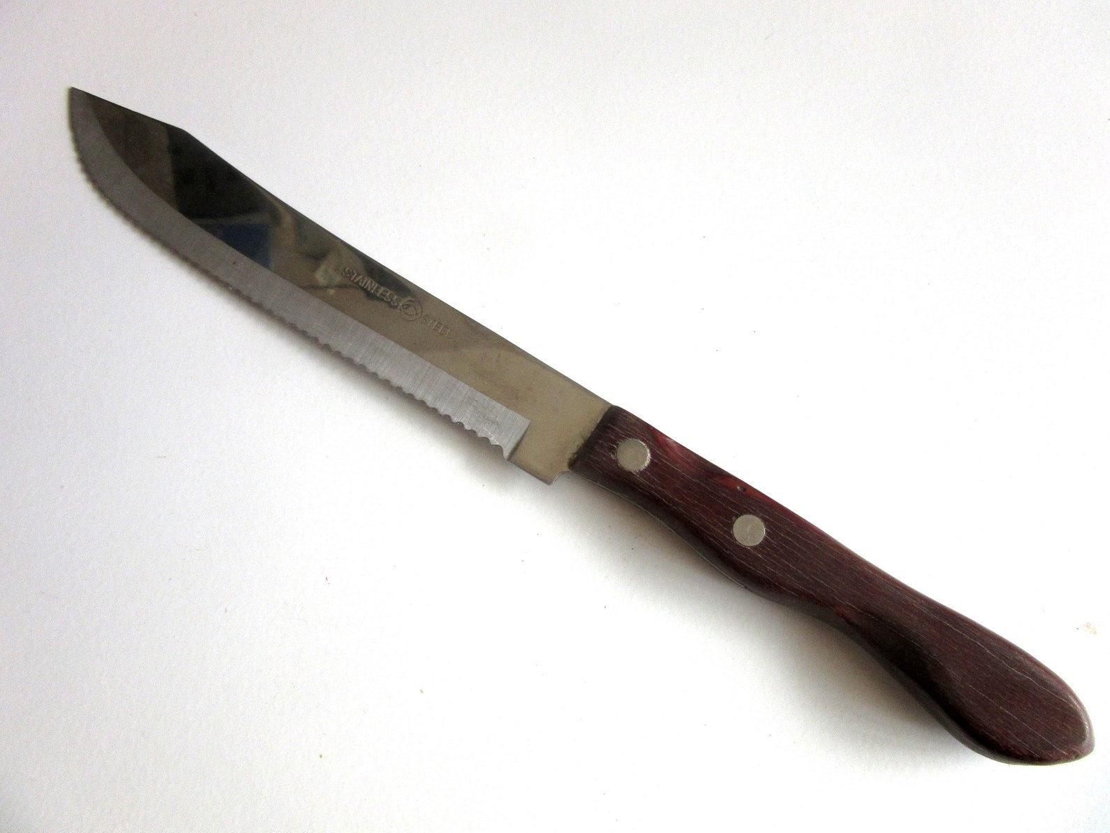 Vintage Bread Knife Made in Japan Stainless Steel Serrated Etsy
