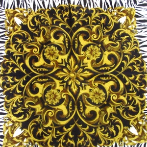 Large Zebra Print Scarf or Wrap Polyester 33 x 34 Inches image 6