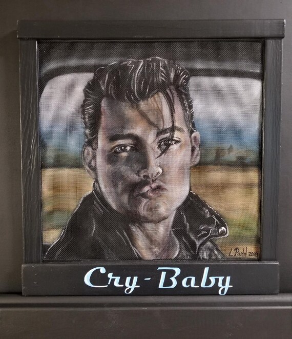 Original Hand Painted Cry-baby Window Screens Pepper Walker Cry
