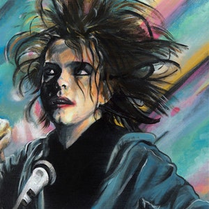 Robert Smith of The Cure Archival Print of Original Painting