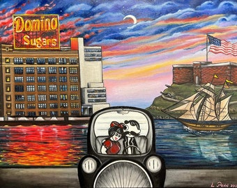 Archival Print of Original Painting "Oh, Baltimore"