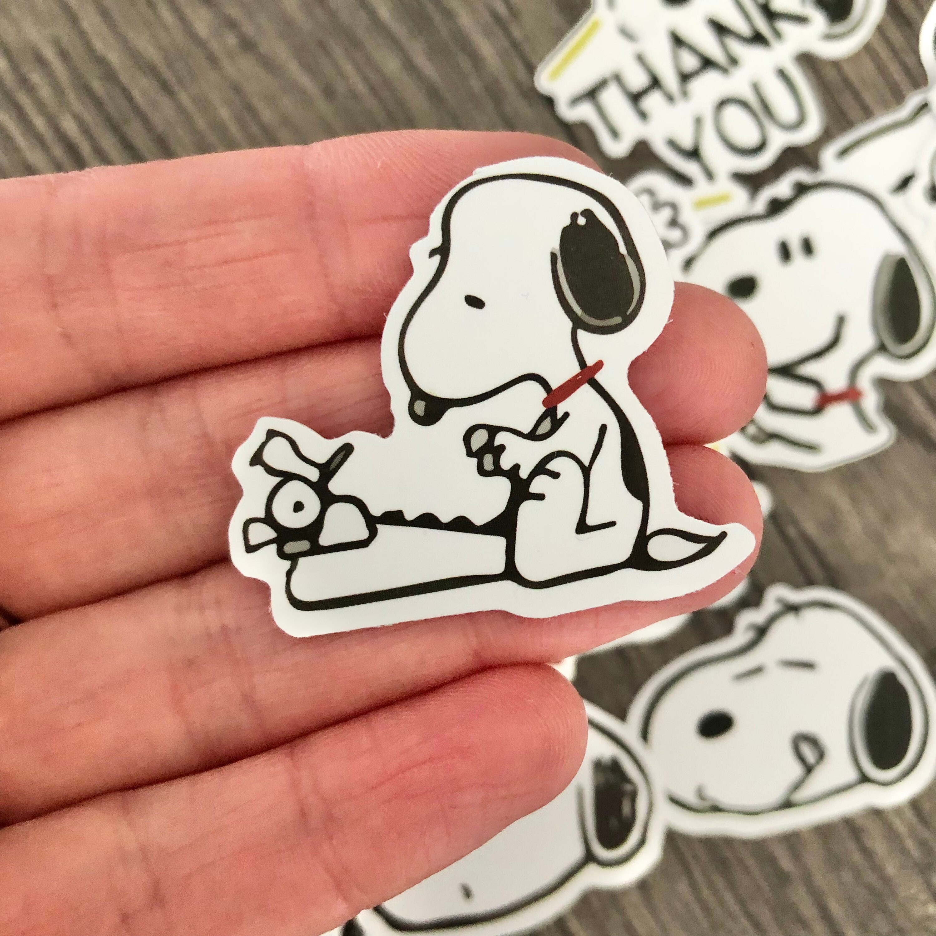 Sticker PC portable Snoopy bulle - TenStickers