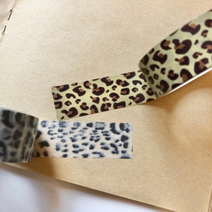 Washi tape - animal print - 1.5cm x 5 metres metres