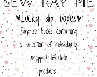 Lucky dip box - craft, lifestyle, sewing, knitting, crochet, papercraft, journaling, home, stationery