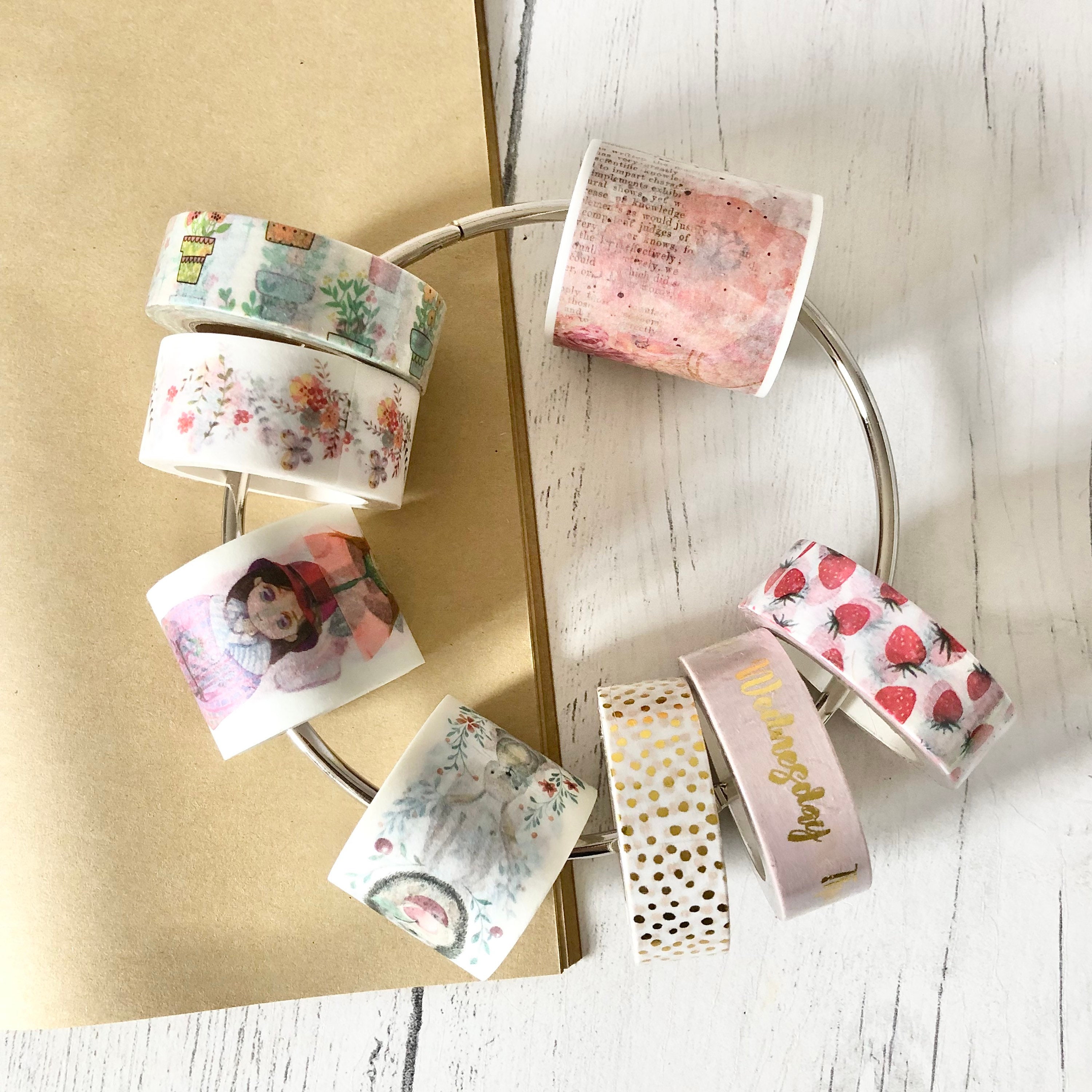 Washi Tape Storage Ring (option - Add 3 X Surprise Washi