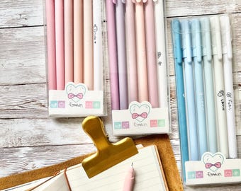 Pastel Fine Liner Pens - Black Ink, Journaling Pens (Pack of 6)