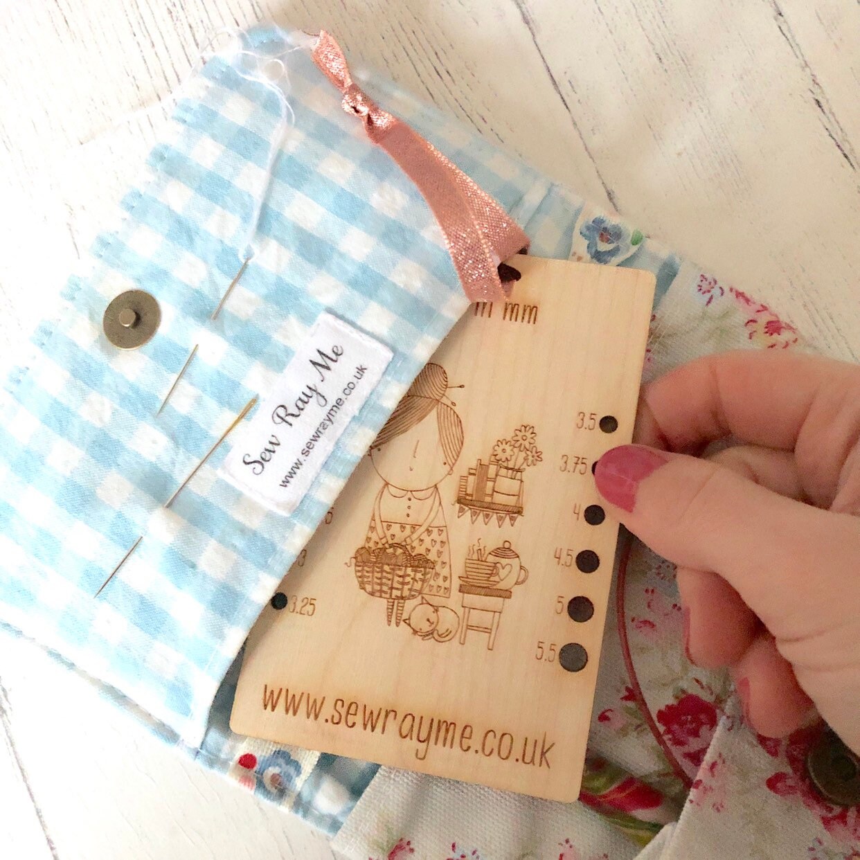 Knitting Needle Gauge / Sewrayme / Circular Needles / Dpns / Etsy UK