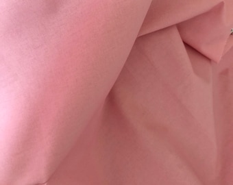 100% cotton fabric solid blush pink- fat quarter or metre