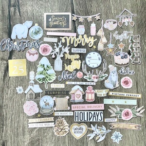 Christmas winter hygge cosy journal die cuts cute home winter journaling scrapbook travellers notebook