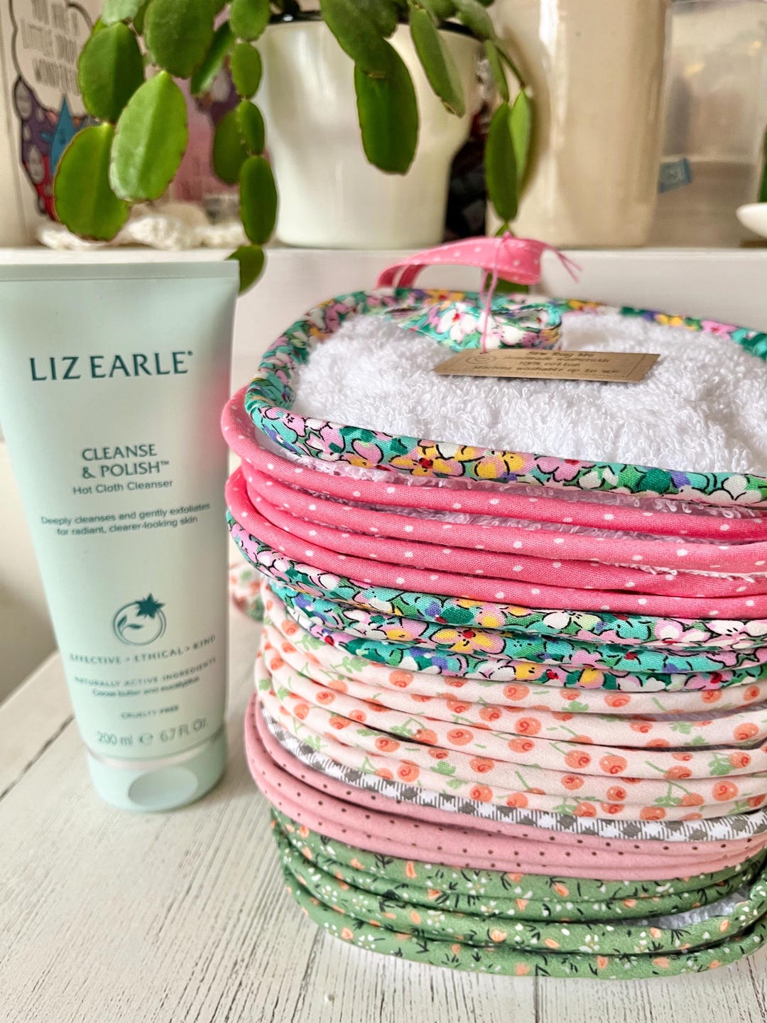 Handmade Cotton Face Wash Cloth Pretty Spa Luxury Face Mask Pampering ...