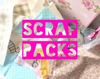 Fabric scrap pack - patchwork paper piecing applique