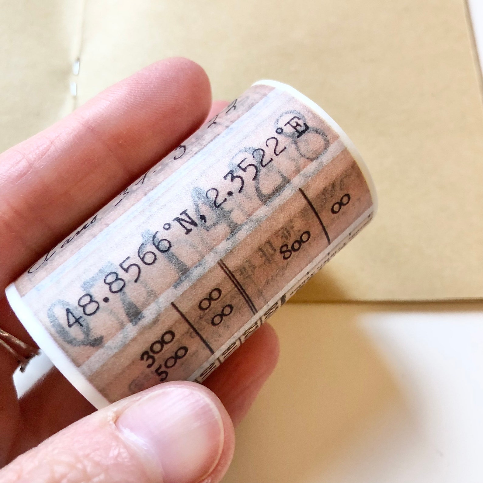 Extra Wide Washi Tape Vintage Text 5.5cm X 5 Metres Etsy