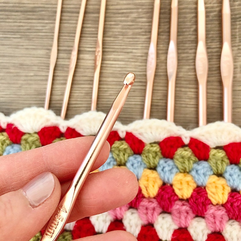 Rose Gold Crochet Hook Set Etsy UK