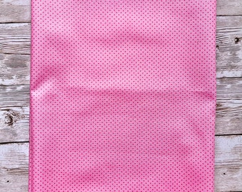 100% cotton fabric bright pink micro dot fabric sewing patchwork epp- fat quarter or metre