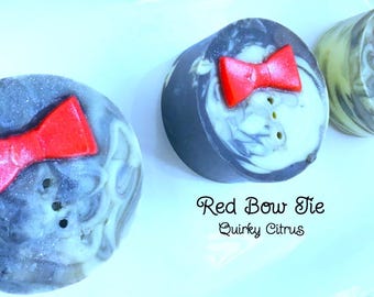 RED BOW TIE Artisan Soap:  Citrusy Fresh