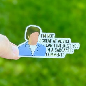 Ik ben niet goed in advies!-Chandler Bing waterbestendige sticker