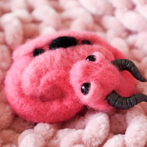 Lilah the Baby Dragon Hatchling Needle Felted OOAK Soft Sculpture