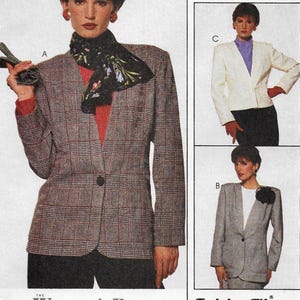 80s Easy Misses Unlined Jacket and Vest Pattern, Woman's Day ...