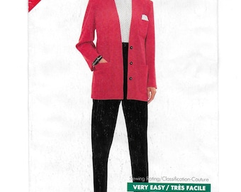 An Unlined Below Hip Cardigan Jacket and Tapered Pants Pattern for Women: Uncut - Sizes 14-16-18, Bust 36"-40" • See & Sew (Butterick) 5820