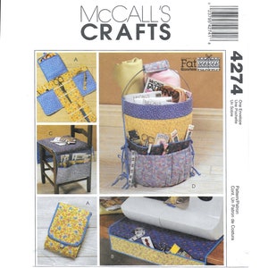 A Pattern to Create Sewing Accessories, Including 5 Styles of Organizers and Pincushion: Uncut McCall's 4274 image 2