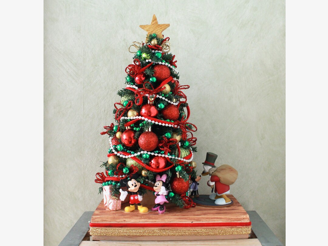 Small Artificial Tabletop Christmas Tree Disney XST2368 Etsy