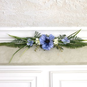 Silk Floral Festoon - Blue (F23-26)