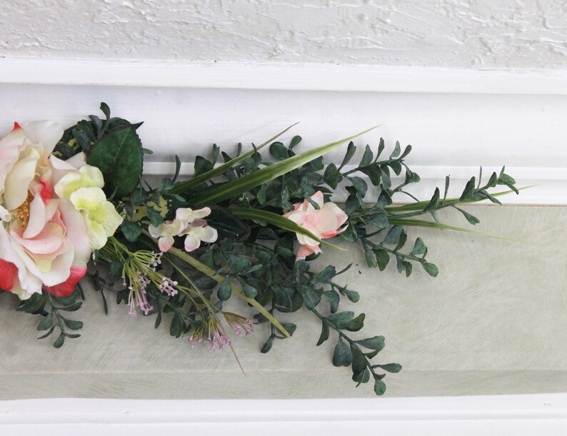 Small Silk Floral Festoon Pink & Cream S19189 Etsy