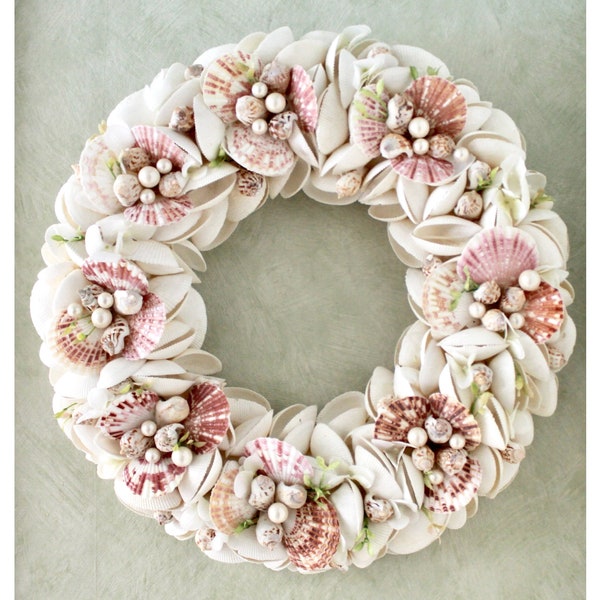 Seashell Wreath - Pink | White | Green (W24-28)